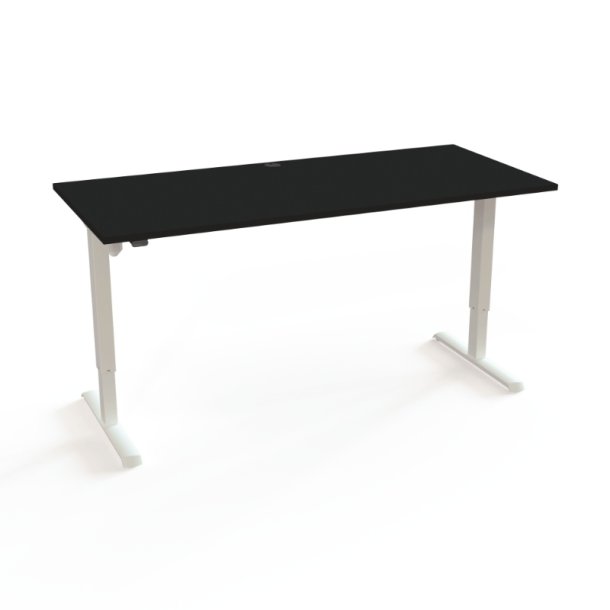 ConSet H�ve S�nkebord 180x80 - 501-33 - Sort bordplade - hvidt stel