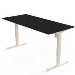ConSet H�ve S�nkebord 180x80 - 501-33 - Sort bordplade - hvidt stel