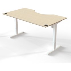 ConSet Hve Snkebord 180x100 - 501-33 - ahorn bordplade - hvidt stel