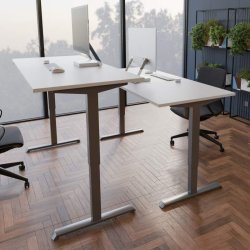 ConSet Hve Snkebord 120x80 - 501-33 - hvid bordplade - grt stel