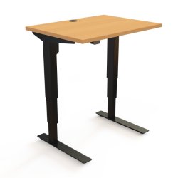 ConSet H�ve S�nkebord 80x60 - 501-37 - B�g bordplade - sort stel