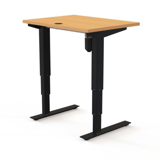 ConSet H�ve S�nkebord 80x60 - 501-37 - B�g bordplade - sort stel