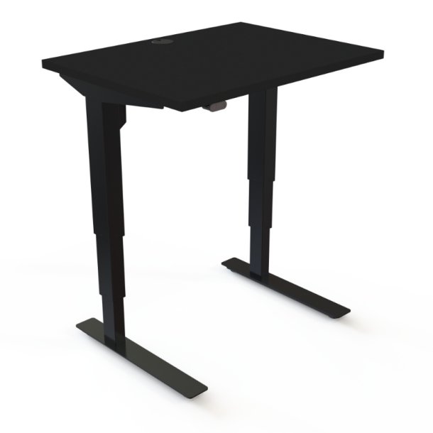 ConSet H�ve S�nkebord 80x60 - 501-37 - Sort bordplade - sort stel