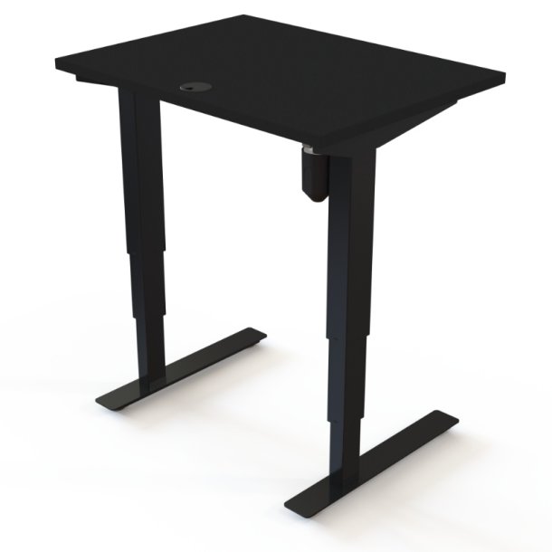 ConSet H�ve S�nkebord 80x60 - 501-37 - Sort bordplade - sort stel