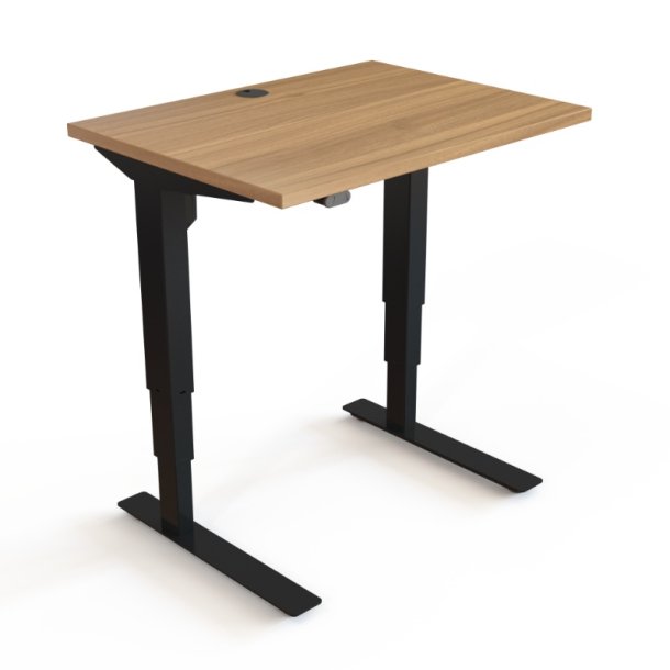 ConSet H�ve S�nkebord 80x60 - 501-37 - Valn�d bordplade - sort stel