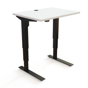 ConSet H�ve S�nkebord 80x60 - 501-37 - Hvid bordplade - sort stel