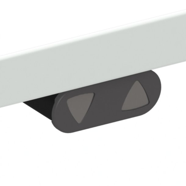 ConSet H�ve S�nkebord 80x60 - 501-37 - Hvid bordplade - sort stel