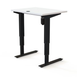 ConSet H�ve S�nkebord 80x60 - 501-37 - Hvid bordplade - sort stel