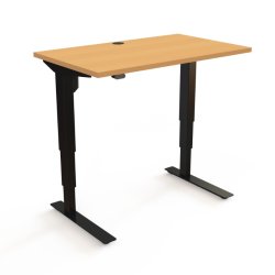 ConSet H�ve S�nkebord 100x60 - 501-37 - B�g bordplade - sort stel