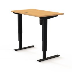 ConSet H�ve S�nkebord 100x60 - 501-37 - B�g bordplade - sort stel