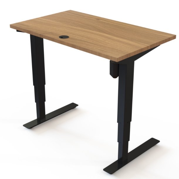 ConSet H�ve S�nkebord 100x60 - 501-37 - Valn�d bordplade - sort stel
