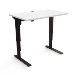 ConSet H�ve S�nkebord 100x60 - 501-37 - Hvid bordplade - sort stel