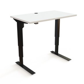 ConSet H�ve S�nkebord 100x60 - 501-37 - Hvid bordplade - sort stel