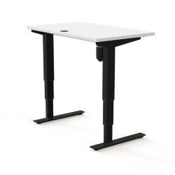 ConSet H�ve S�nkebord 100x60 - 501-37 - Hvid bordplade - sort stel