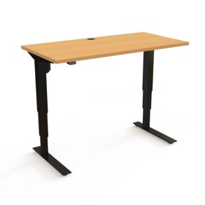 ConSet H�ve S�nkebord 120x60 - 501-37 - B�g bordplade - sort stel