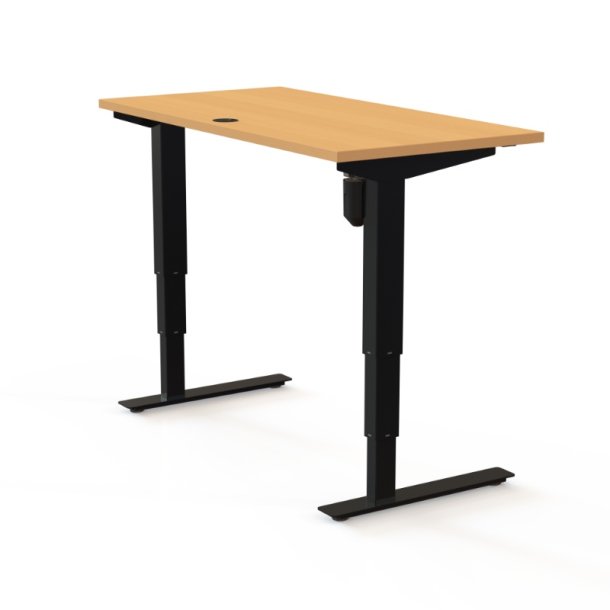ConSet H�ve S�nkebord 120x60 - 501-37 - B�g bordplade - sort stel