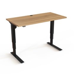 ConSet H�ve S�nkebord 120x60 - 501-37 - Valn�d bordplade - sort stel