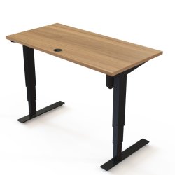 ConSet H�ve S�nkebord 120x60 - 501-37 - Valn�d bordplade - sort stel