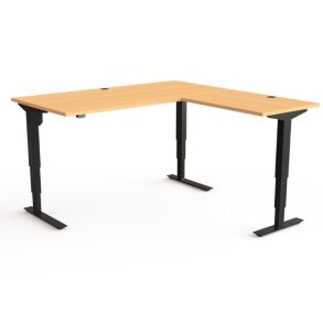 ConSet H�ve S�nkebord 160x160 - 501-37 - B�g bordplade - sort stel
