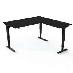 ConSet H�ve S�nkebord 160x160 - 501-37 - Sort bordplade - sort stel