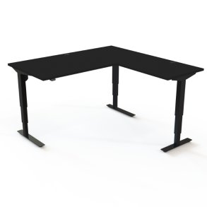 ConSet H�ve S�nkebord 160x160 - 501-37 - Sort bordplade - sort stel