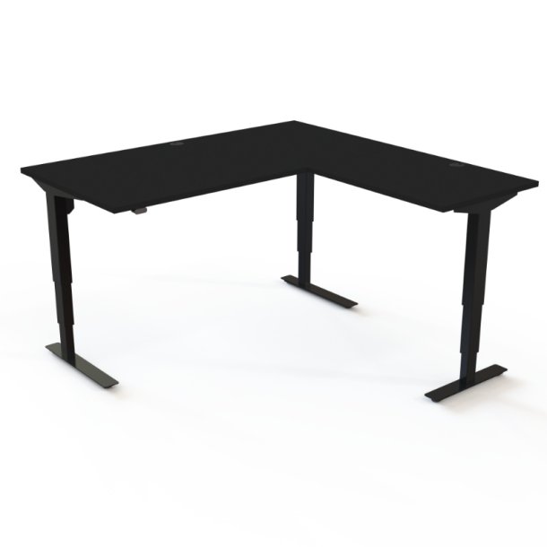 ConSet H�ve S�nkebord 160x160 - 501-37 - Sort bordplade - sort stel