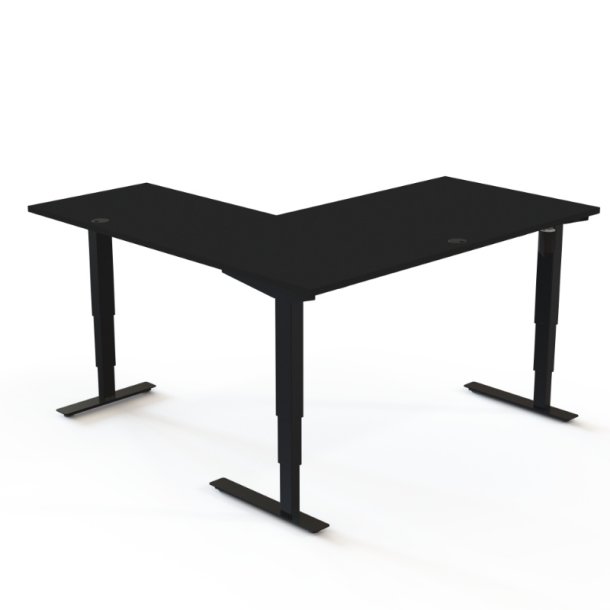 ConSet H�ve S�nkebord 160x160 - 501-37 - Sort bordplade - sort stel