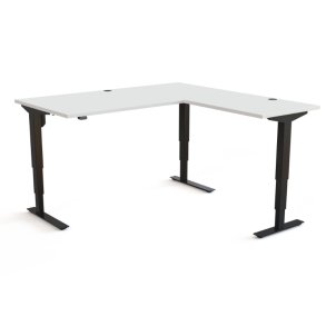 ConSet H�ve S�nkebord 160x160 - 501-37 - Hvid bordplade - sort stel