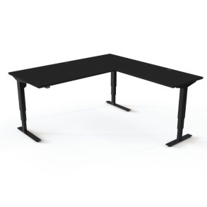 ConSet H�ve S�nkebord 180x180 - 501-37 - Sort bordplade - sort stel