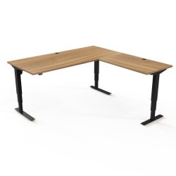 ConSet H�ve S�nkebord 180x180 - 501-37 - Valn�d bordplade - sort stel