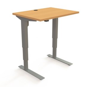 ConSet H�ve S�nkebord 80x60 - 501-37 - B�g bordplade - s�lv stel
