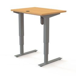 ConSet H�ve S�nkebord 80x60 - 501-37 - B�g bordplade - s�lv stel