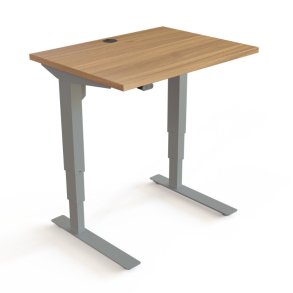 ConSet H�ve S�nkebord 80x60 - 501-37 - Valn�d bordplade - s�lv stel