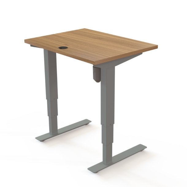 ConSet H�ve S�nkebord 80x60 - 501-37 - Valn�d bordplade - s�lv stel