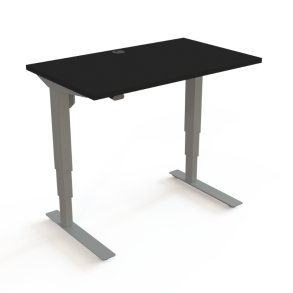 ConSet H�ve S�nkebord 100x60 - 501-37 - Sort bordplade - s�lv stel