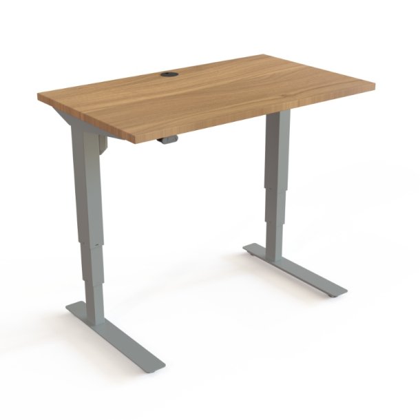 ConSet H�ve S�nkebord 100x60 - 501-37 - Valn�d bordplade - s�lv stel