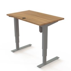 ConSet H�ve S�nkebord 100x60 - 501-37 - Valn�d bordplade - s�lv stel