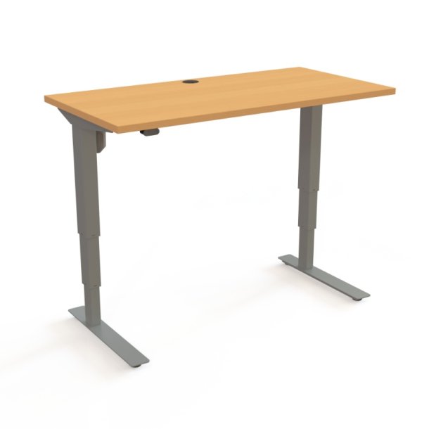 ConSet H�ve S�nkebord 120x60 - 501-37 - B�g bordplade - s�lv stel
