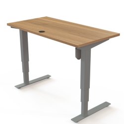 ConSet H�ve S�nkebord 120x60 - 501-37 - Valn�d bordplade - s�lv stel