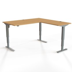 ConSet H�ve S�nkebord 160x160 - 501-37 - B�g bordplade - s�lv stel