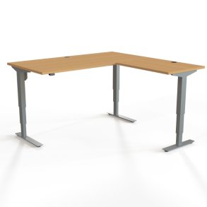 ConSet H�ve S�nkebord 160x160 - 501-37 - B�g bordplade - s�lv stel
