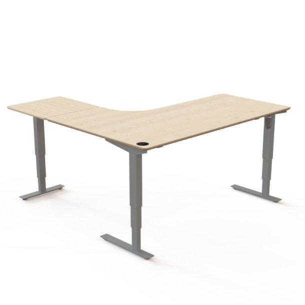 ConSet H�ve S�nkebord 180x180 - 501-37 - Ahorn bordplade - s�lv stel