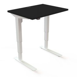 ConSet H�ve S�nkebord 80x60 - 501-37 - Sort bordplade - hvid stel