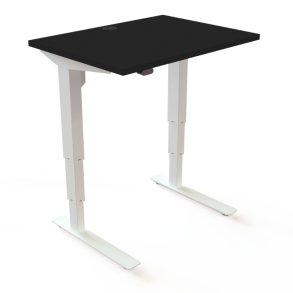 ConSet H�ve S�nkebord 80x60 - 501-37 - Sort bordplade - hvid stel