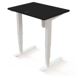 ConSet H�ve S�nkebord 80x60 - 501-37 - Sort bordplade - hvid stel