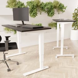 ConSet H�ve S�nkebord 80x60 - 501-37 - Sort bordplade - hvid stel