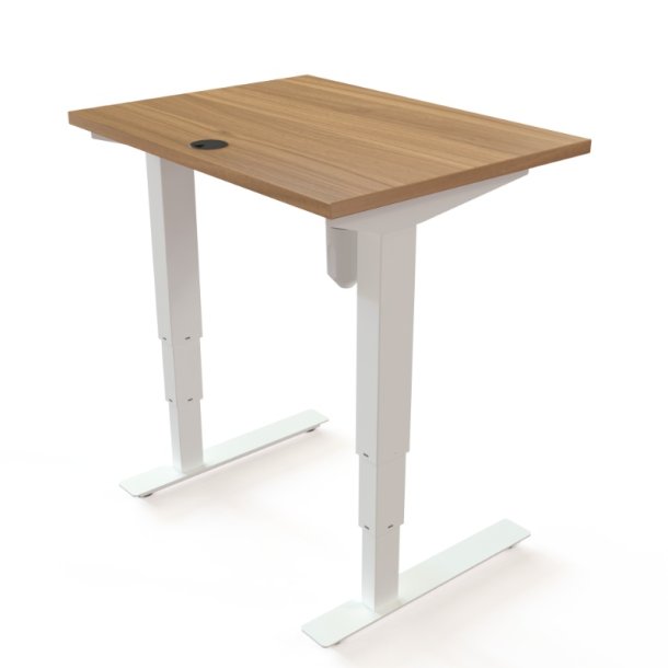ConSet H�ve S�nkebord 80x60 - 501-37 - Valn�d bordplade - hvid stel