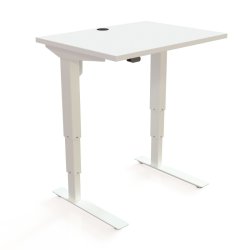 ConSet H�ve S�nkebord 80x60 - 501-37 - Hvid bordplade - hvid stel