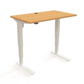ConSet H�ve S�nkebord 100x60 - 501-37 - B�g bordplade - hvid stel
