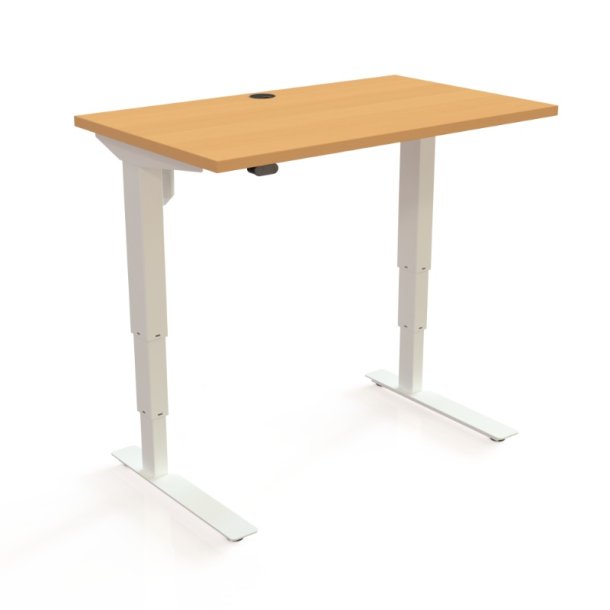 ConSet H�ve S�nkebord 100x60 - 501-37 - B�g bordplade - hvid stel